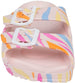 Women's Colorful Double Buckle Strap Footbed Slide Sandals, Comfortable Fashion Flats
