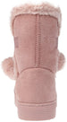 Fifth & Luxe Womens Comfortable and Warm Microsuede Winter Boot with Pom Pom Bow