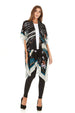 Laundry by Shelli Segal Women Sheer Loose Kimono Cardigan Cape Cover Up Blouse