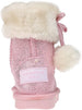 Rampage Toddler Girl's Warm Winter Boot With Faux Fur Pom Pom, Cuff And Printed Glitter Design