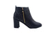 Via Rosa Women’s Short Low Heeled Quilted Zipper Dress Ankle Boots