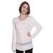 Steve Madden Fine Rib Long Sleeve Lounge Tunic - Rosewater