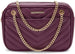Women’s Chevron Quilted Camera Crossbody Bag with Chain Strap
