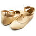 Sara Z Womens Ballet Flat Slip On Shoes with Elastic Ankle Straps Tan Brown Size 5/6