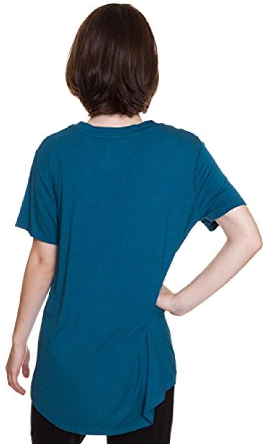 Steve Madden Rayon Jersey Knit Lounge Top with Pleather Front Pocket