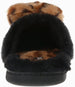 Women's Warm and Comfy Faux Fur Slipper With Heart Pom Poms