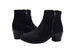 Via Rosa Women’s Short Low Heeled Microsuede Zipper Dress Ankle Boots