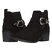 Via Rosa Women's Microsuede Chelsea Boots Western Buckle Slip-On Fashion Shoes