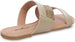 dELiAs Girls Big Kid Metallic Glitter Strap Slide Sandal Open Toe Fashion Summer Bling Shoes