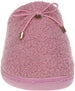 Laundry Womens Fluffy And Comfy Quilted Faux Fur Slippers With Bow & Metal Logo Charm
