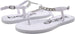 Girl's PCU Sparkly Rhinestone Fashion T-Strap Thong Sandals, Fancy Spring and Summer Slip-On Flats
