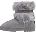 bebe Girls Fashion Warm Winter Boots for Girls, Faux Fur Cuff Chatz Microsuede Ankle Boots