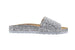 Via Rosa Ladies Footbed Sandal Chunky Glitter Slip On Slide Shoe with Glitter Sidewall