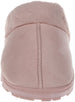 Women's Warm and Comfy Microsuede Slipper with Faux Fur Collar