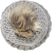 NYC Underground Soft Purl Knit Beanie Hat with Faux Fuzzy Fur Pom Warm Chunky Fall Winter Slouchy Lined Skull Cap Cuff