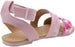 Rampage Girls' Big Kid Slip-On Tie-Dye Sandals with Ankle Straps, Open-Toe Flat Fashion Summer Shoes