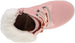 bebe Girls’ Fashion Warm Boots for Little/Big Girls, Faux Fur Knee High Leather Boots with Rhinestone Logo Straps for Winter