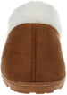 Women's Warm and Comfy Microsuede Slipper with Faux Fur Collar
