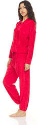 Women's Long Sleeve Pullover with Hoodie and Jogger Pants, 2-PC Set for Women