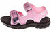 Chatties Toddler Girls Velcro Strap Sandals - Light Pink, Size 7/8 (More Colors and Sizes Available)