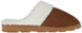 Women's Warm and Comfy Microsuede Slipper with Faux Fur Collar