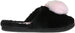 Women's Warm and Comfy Faux Fur Slipper With Heart Pom Poms